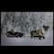 Fiber Optic Lighted Santa In His Sleigh Canvas Wall Art
